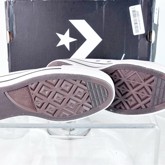 Converse Women's CTAS Lift Platform Canvas Low Top, White/Black/White, Size 9.5 - Picture 8 of 10